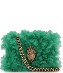 カートジェイガーロンドン レディース バッグ Kurt Geiger London Micro Kensington Eagle Faux Fur Crossbody Bagreen グリーン