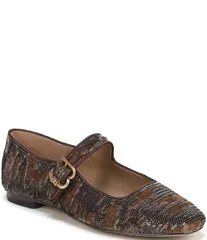 サムエデルマン レディース シューズ パンプス ベルベット スパンコール Sam Edelman Michaela Sequin Velvet Mary Jane Flats Mushroom