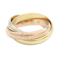 カルティエ CARTIER リング・指輪 トリニティ リング K18（イエローゴールド） K18WG（ホワイトゴールド） トリニティ リング レディース Used A