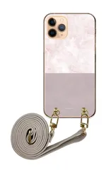 iPhone18 ProMAX アイフォン18プロマックス 大理石 マーブル模様 大人女子 きれい かわいい 可愛い おしゃれ ピンク ベージュ ブラウン グレージュ レザーベルト ストラップ 調節可能 130cm ストラップ付 カラー03