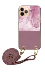 iPhone18 ProMAX アイフォン18プロマックス 大理石 マーブル模様 大人女子 きれい かわいい 可愛い おしゃれ ピンク ベージュ ブラウン グレージュ レザーベルト ストラップ 調節可能 130cm ストラップ付 カラー05