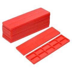【在庫処分】窓 トイレ 構造用タイル複合シム 5/32 テーブル 4mm レベリング用プラスチックフラットシム20個 レッド uxcell
