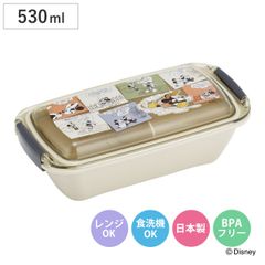 弁当箱 1段 530ml ふわっとタイトランチボックス ミッキー コミック お弁当箱 ランチボックス 食洗機対応 レンジ対応 日本製 ドーム蓋 大人 キッズ 食洗機OK レンジOK お弁当 弁当 一段 2点ロック