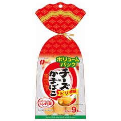 なとり チーズ in かまぼこ ピリ辛味 288g×10袋入 メーカー 問屋直送| 送料無料 チーズかまぼこ ピリ辛 カロリー おつまみ 辛口 チーかま アレンジ クチコミ 美味しい ビール ストック 魚介 海鮮 ケース買い まとめ買い 新品 乳製品