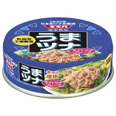SSK うまツナ ライトツナフレーク キャノーラ油使用 70g缶×24個入| 送料無料 一般食品 缶詰 鮪 まぐろ ツナ フレーク ストック 保存食 魚介 海産物 ケース買い まとめ買い 新品 備蓄 シーチキン マグロ