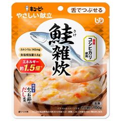キューピー やさしい献立 鮭雑炊 100g×6袋入×(2ケース)| 送料無料 ケアフード キューピー 介護食 ペースト やわらか食 ストック 米 ごはん 雑穀 ケース買い まとめ買い 新品 高齢者 ヘルシー サーモン 鮭缶