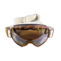 未使用 OLIVER PEOPLES オリバーピープルズ Brunello Cucinelli ブルネロ・クチネリ OP ASPEN スキー スノーゴーグル ブラウン ホワイト メンズ レディース 古着 中古 USED