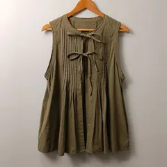 フリークスストア FREAK'S STORE ピンタック ベスト 【F】 カーキ系