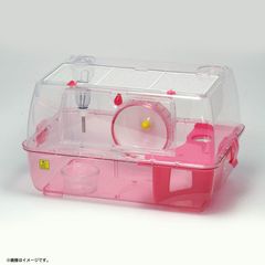 E9583◆未使用 三晃商会 SANKO ルーミィ C11 ピンク 小動物飼育ケージ ハムスター モルモット ハリネズミ 透明ケージ 飼育ケース ペット用品