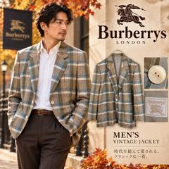 Burberrys ヴィンテージ チェックジャケット 麻混