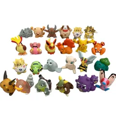 199990 現状品 BANDAI NAMCO バンダイナムコ ポケモン ポケットモンスター ソフビ 指人形 ゆび人形 24点まとめ売り