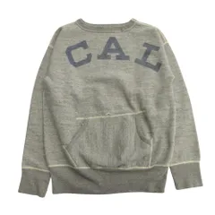 美品 JACKSON MATISSE ジャクソンマティス CAL SWEAT スウェット シャツ トレーナー ダメージ加工 プリント S グレー レディース 古着 中古 USED