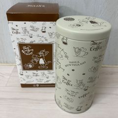 美品 タリーズ トムとジェリー ビーンズキャニスター Tully's Coffee Tom＆Jerry 缶 キャニスター 小物入れ 《L》