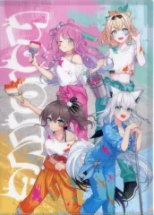 【中古】クリアファイル 白上フブキ＆夏色まつり＆姫森ルーナ＆風真いろは A4クリアファイル 「バーチャルYouTuber ホロライブ ホロライブプロダクション ART JAM!!!フェア in animate」