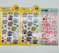 스티커 2종 3개 세트 다마고치 생일 씰 [SPY×FAMILY] Cherigem Sticker 아냐 포저 첼리젬 스티커 우루츄루 뿌쿠리