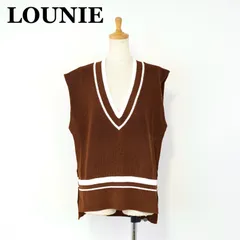 LOUNIE Vネックライン入りベスト