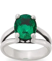ジェームズ エイヴリー レディース アクセサリー 指輪 James Avery Oval LabCreated Emerald Gemstone Ring Sterling SilverEmerald