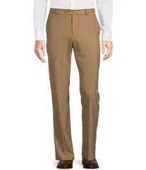 ダニエル クレミュ メンズ ボトムス カジュアルパンツ パンツ Daniel Cremieux Signature Label Stretch Flat Front Dress Pants Khaki