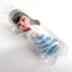 未開封 森永製菓 プチットリカちゃん 60年代ファッション編 マスコット フィギュア キーホルダー チャーム 約4.5cm 青白ボーダースカート