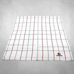 BURBERRYS 버버리스 코튼 코튼 손수건 반다나 화이트계 체크 구 로고 빈티지 캐주얼
