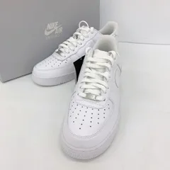 NIKE WMNS ナイキ ウィメンズ スニーカー シューズ ローカット AIR FORCE 1 07 ALL WHITE DD8959-100 メンズ 27cm ホワイト 靴 DF20457■