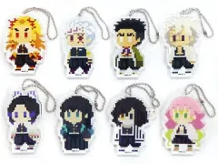 【中古】雑貨 全8種セット 「鬼滅の刃 ドットシリーズ トレーディングアクリルキーホルダー Vol.2」 ジャンプフェスタ2020グッズ
