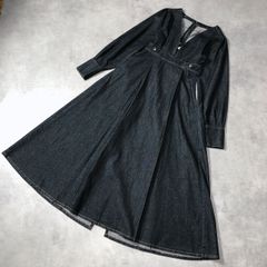 WH252○詩仙堂：ゆったりオフタートル花柄切替ちりめん長袖チュニック