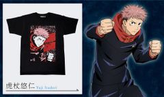 呪術廻戦 Tシャツコレクション 虎杖悠仁 XLサイズ 【XL：着丈74 身幅56 袖丈22cm】