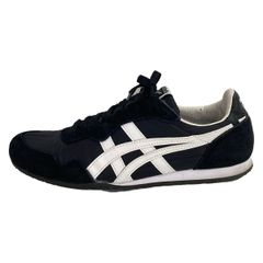 asics Onitsuka Tiger(アシックス・オニツカタイガー) スニーカー 24.5 レディース - 黒×白
