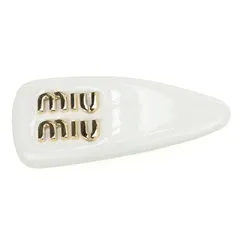 ミュウミュウ MIUMIU ヘアアクセサリー レディース 5IF092_069_F0009 パテントレザー ヘアクリップ