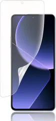 JACRON アンチグレア ・ ガイド枠付きXiaomi 13T / Pro専用 フィルム 非ガラス 全面 保護 フィルムTPU1枚指紋認証対応TPU素材 (MJO-JAC-C906)
