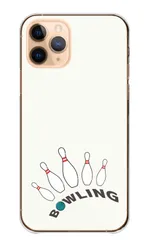 iPhone18_Pro ケース カバー アイフォン18プロ スマホケース ハードケース ボウリング ボーリング スポーツ 球技 球 ピン ボール 面白い おもしろい ホワイト シンプル カラー02