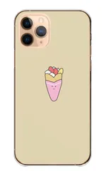 iPhone18_Pro ケース カバー アイフォン18プロ スマホケース ハードケース クレープ くれーぷ スイーツ デザート 可愛い シュール 面白 パステル パステルカラー カラー05