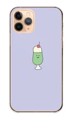 iPhone18_Pro ケース カバー アイフォン18プロ スマホケース ハードケース クリームソーダ メロンソーダ サクランボ チェリー ドリンク カフェ 可愛い シュール パステルカラー カラー04