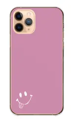 iPhone18_Pro ケース カバー アイフォン18プロ スマホケース ハードケース にこちゃん ニコちゃん スマイル ニコニコ 笑顔 ほぼ無地 ピンク ベージュ かわいい カラー04