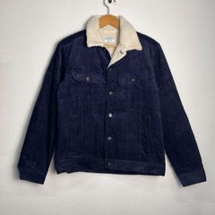 FREAK'S STORE コーデュロイボアジャケット ランチジャケット ボアブルゾン コーデュロイジャケット ネイビー サイズM ND187