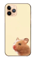 iPhone18_Pro ケース カバー アイフォン18プロ スマホケース ハードケース ハムスター 小動物 ゴールデンハムスター 写真 もふもふ 小さい シンプル ゆるい 可愛い かわいい カラー02