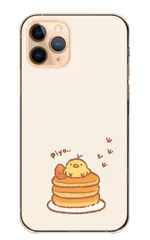iPhone18_Pro ケース カバー アイフォン18プロ スマホケース ハードケース ひよこ ヒヨコ パンケーキ ホットケーキ スイーツ お菓子 ほのぼの ゆるい 可愛い かわいい カラー02
