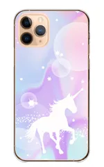 iPhone18_Pro ケース カバー アイフォン18プロ スマホケース ハードケース ユニコーン ゆにこーん 夢かわ 夢かわいい y2k マーブル シルエットオシャレ おしゃれ カラー02