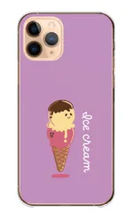 iPhone18_Pro ケース カバー アイフォン18プロ スマホケース ハードケース アイス アイスクリーム スイーツ 甘い ポップ カラフル イラスト かわいい キャラクター カラー03