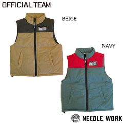 【正規店】【新品】●40％OFFセール●ニードルワーク（NEEDL WORK）OFFICIAL TEAM WINTER　CLOTHING　中綿ベスト (90cm・100cm・110cm・120cm・130cm・140cm）