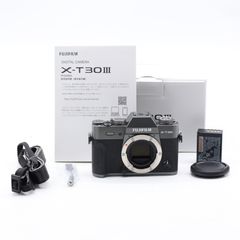 【ショット数2,080】FUJIFILM X-T30 III ボディ チャコールシルバー｜APS-C ミラーレス一眼 X-Trans CMOS 4 6.2K動画対応 富士フイルム【中古】
