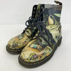 ドクターマーチン 8ホールブーツ 総柄 UK4/EU37(23cm相当) Dr.Martens レースアップ/ワークブーツ レディース[OR03559]