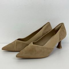 美品 RANDA/ランダ パンプス DP11602Y2 ベージュ 23.5cm ポインテッドトゥ レディース ヒール[OL02126]