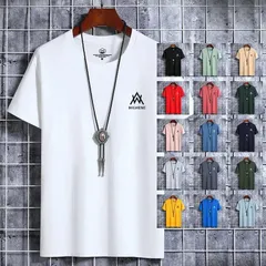 Tシャツ メンズ 半袖 おしゃれ 白Tシャツ 未使用 ロンT T-shirt 半袖tシャツ 配いろ 涼しい カジュアルクルーネック 丸首 プリント 夏xkxiaoz388