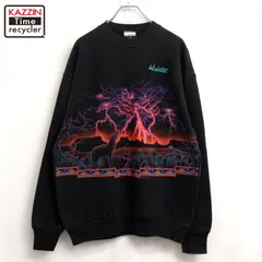 90s USA製 vintage アニマル スウェット トレーナー メンズ 表記XLサイズ