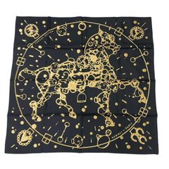 新品同様 HERMES エルメス スカーフ カレ90 Voyage en Etoffes 世界の