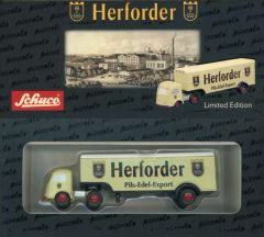 【中古】ミニカー MB Koffer Sattelzug Herforder Piccolo(アイボリー) [01844]