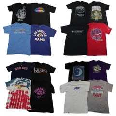古着卸 まとめ売り プリント Tシャツ 16枚セット ( メンズ M ) プロチーム MLB レッドソックス アーチロゴ 人物 中古 古着 NG8539