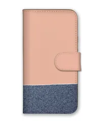 iPhone18 ProMAX ケース 手帳型 アイフォン18プロマックス スマホケース 携帯ケース ツートン バイカラー カジュアル パステルデニム オシャレ パステルカラー 可愛い スマホカバー カラー08